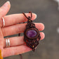 Lepidolite • macrame necklace