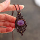 Lepidolite • macrame necklace