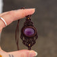 Lepidolite • macrame necklace