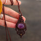 Lepidolite • macrame necklace