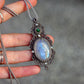 Malachite & Rainbow Moonstone necklace