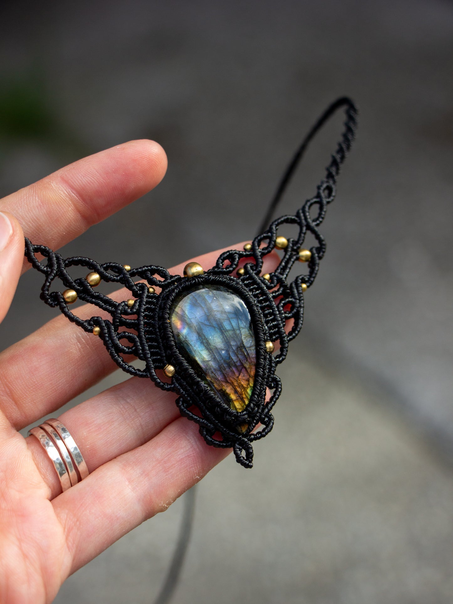 Labradorite necklace