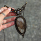 Grey Moonstone & Garden Quartz necklace