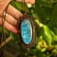 Labradorite • macrame necklace