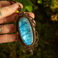Labradorite • macrame necklace
