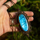Labradorite • macrame necklace