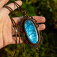 Labradorite • macrame necklace