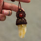 Carnelian & Citrine macrame necklace