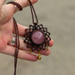 Rose Quartz macrame necklace