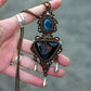 Shattuckite & Druzy Onyx necklace