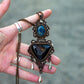 Shattuckite & Druzy Onyx necklace