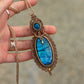 Apatite & Labradorite macrame necklace