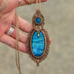 Apatite & Labradorite macrame necklace