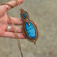 Apatite & Labradorite macrame necklace