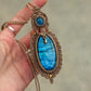 Apatite & Labradorite macrame necklace