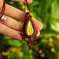 Labradorite • macrame necklace