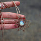 Rainbow Moonstone necklace