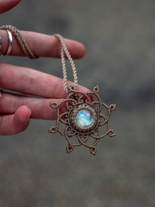 Rainbow Moonstone necklace