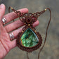 Citrine & Labradorite necklace
