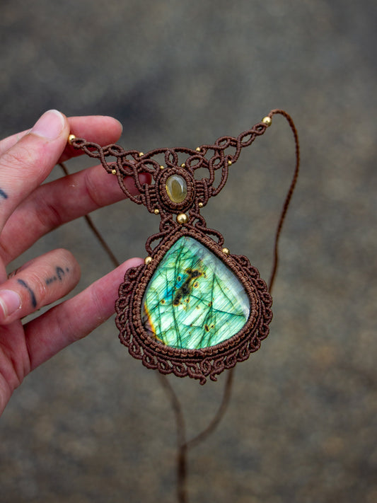 Citrine & Labradorite necklace