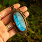 Labradorite • macrame necklace