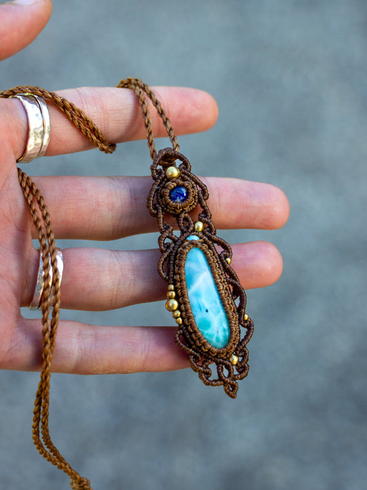 Lapis Lazuli & Larimar necklace