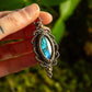 Labradorite • macrame necklace