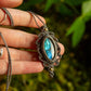 Labradorite • macrame necklace