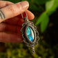 Labradorite • macrame necklace