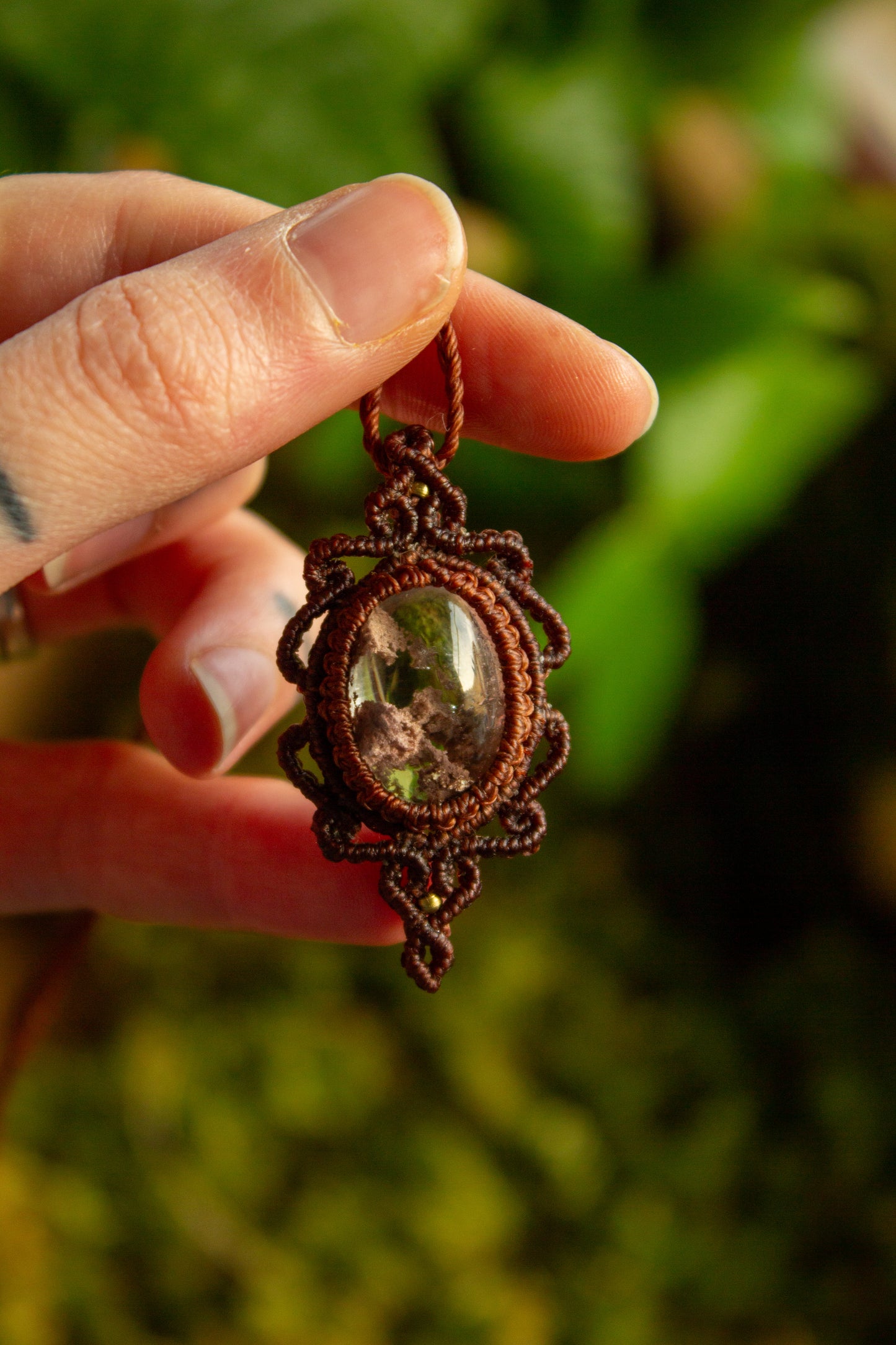 Garden Quartz • macrame necklace