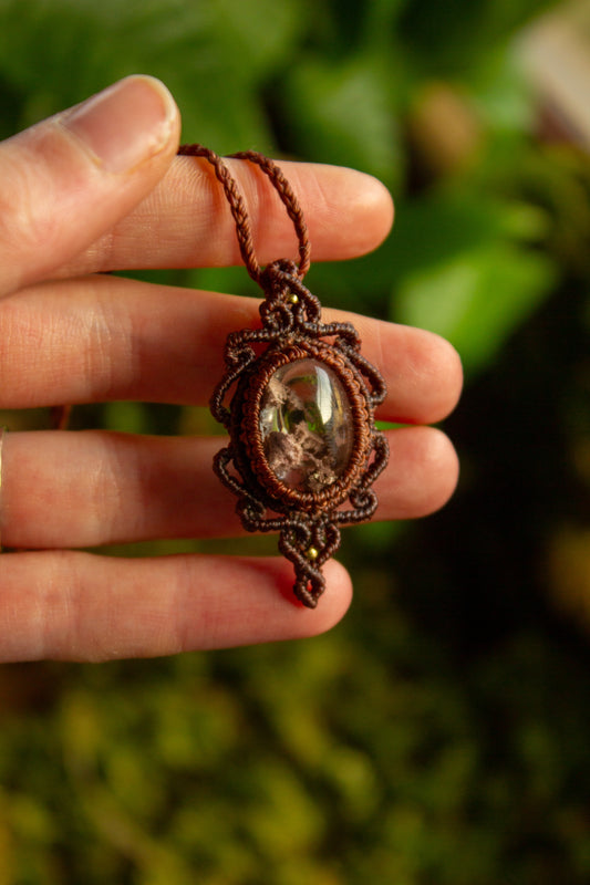 Garden Quartz • macrame necklace