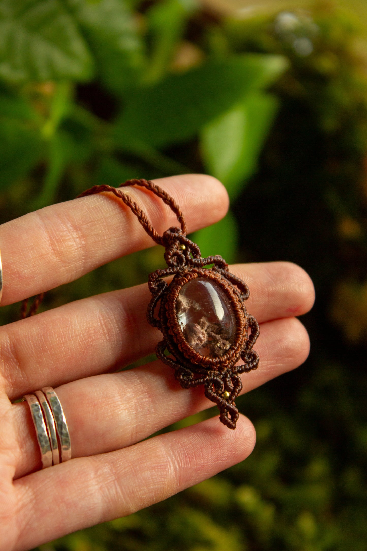 Garden Quartz • macrame necklace
