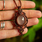 Rose Quartz • macrame necklace