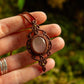 Rose Quartz • macrame necklace