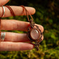Rose Quartz • macrame necklace