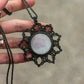 Selenite macrame necklace