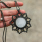 Selenite macrame necklace