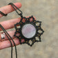 Selenite macrame necklace