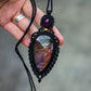 Amethyst & Labradorite necklace