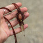 Sunstone & Garden Quartz macrame necklace