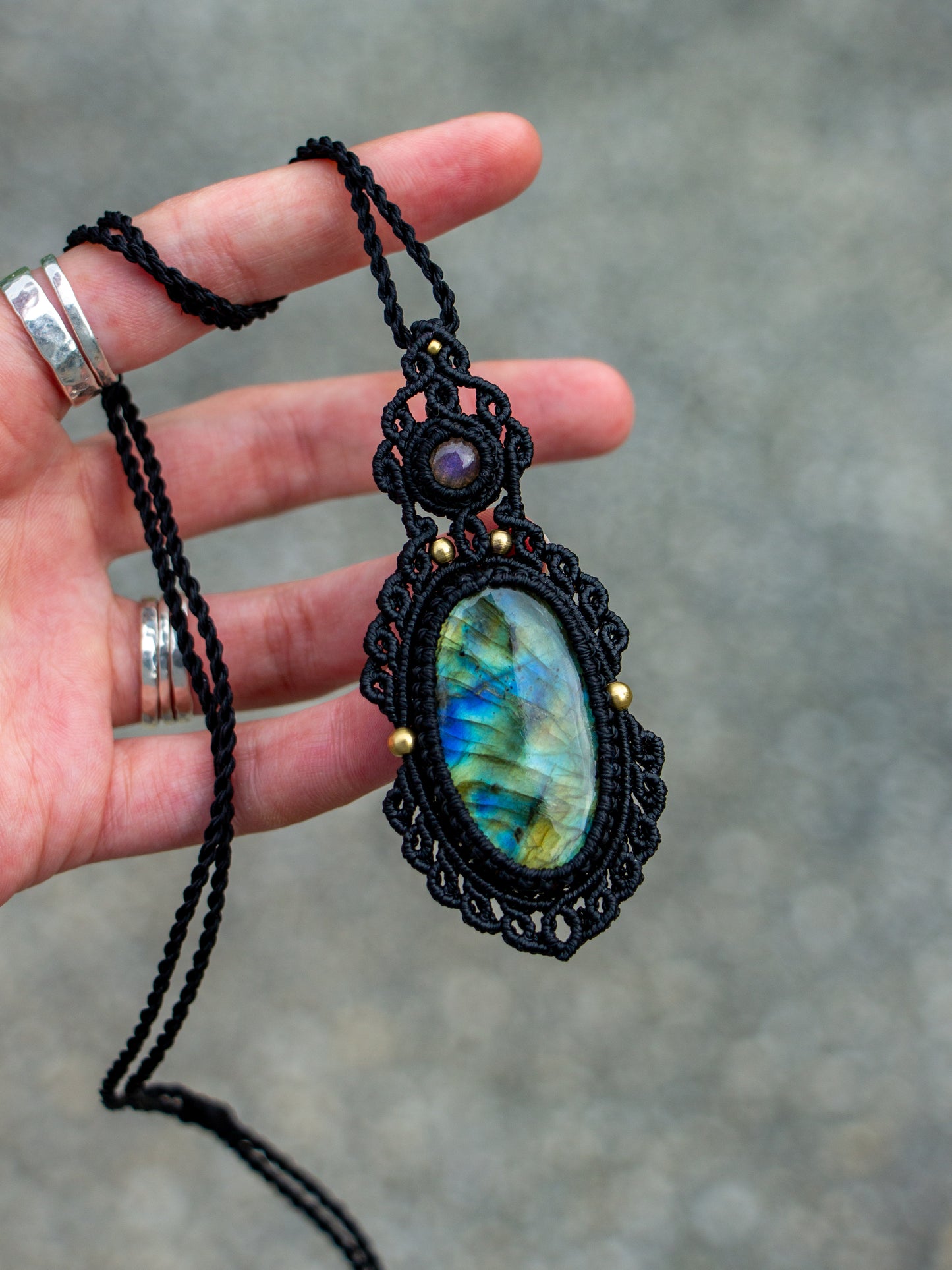 double Labradorite necklace