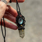 Mother of Pearl & Garden Quartz macrame necklace