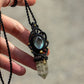 Mother of Pearl & Garden Quartz macrame necklace