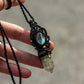 Mother of Pearl & Garden Quartz macrame necklace