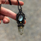 Mother of Pearl & Garden Quartz macrame necklace