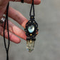 Mother of Pearl & Garden Quartz macrame necklace