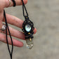 Mother of Pearl & Garden Quartz macrame necklace