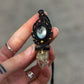 Mother of Pearl & Garden Quartz macrame necklace