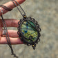 Labradorite macrame necklace