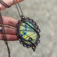 Labradorite macrame necklace